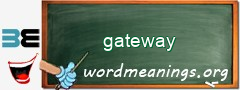 WordMeaning blackboard for gateway